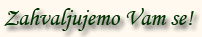 Zahvaljuemo se